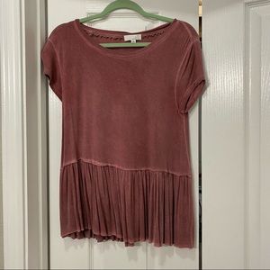 Ten sixty Sherman Maroon Top XS